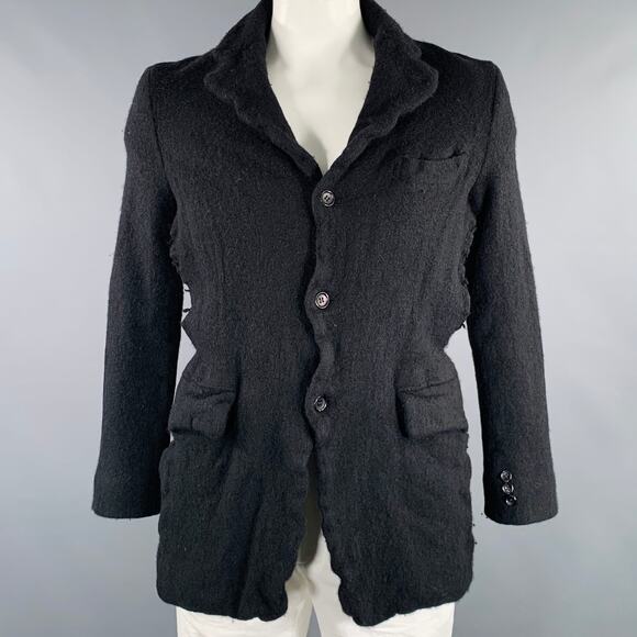 COMME des GARCONS 2022 Size L Black Wool Blend Jacket